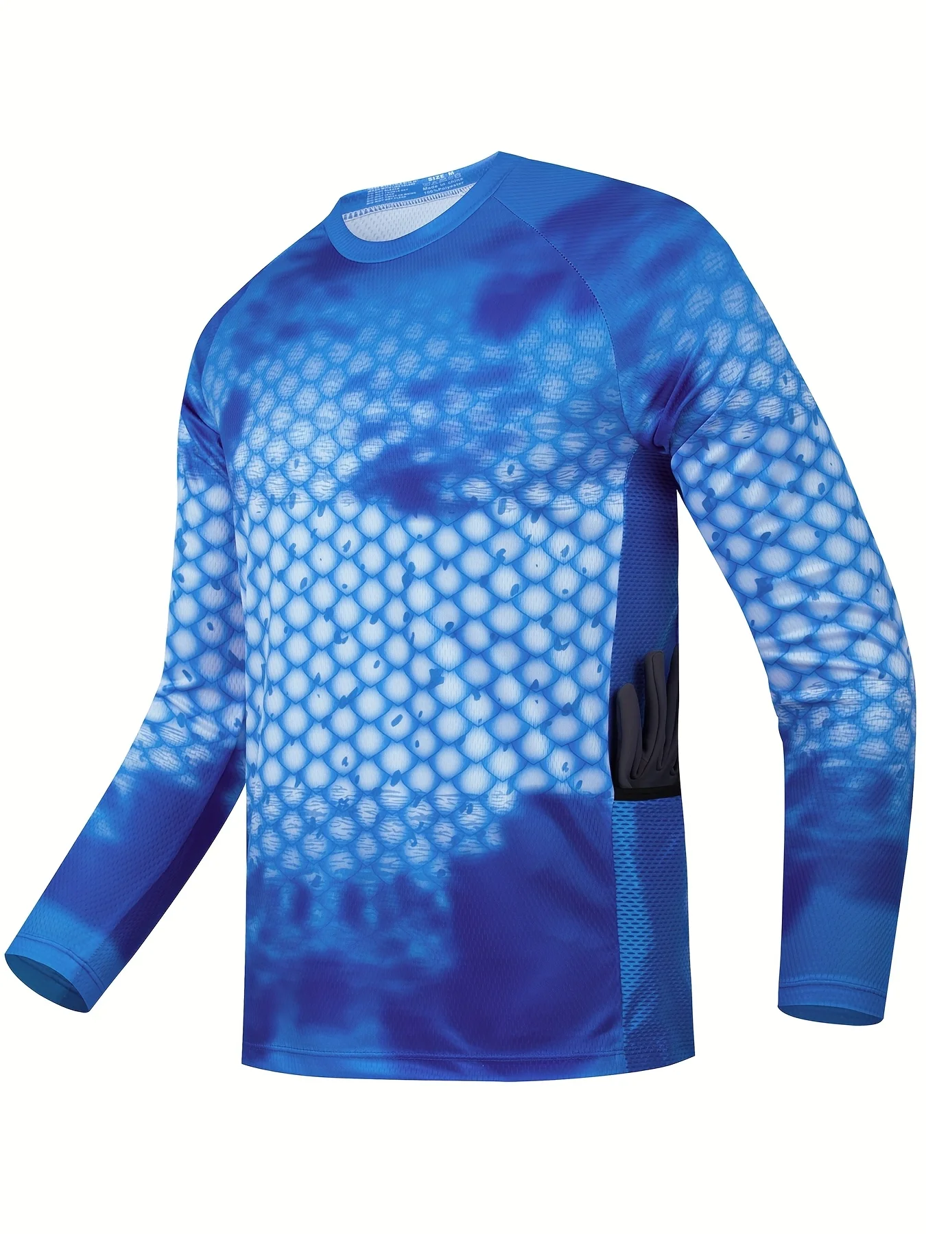 

Мужская футболка с длинными рукавами и принтом в форме рыбы для рыбалки, уличная быстросохнущая дышащая рубашка, спортивные топы с длинными рукавами для пешего туризма