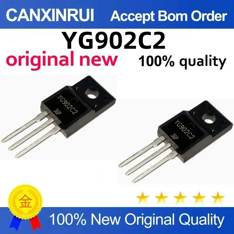 (5-100 peças) Estoque novo YG902C2 Schottky 10A/200V TO-220