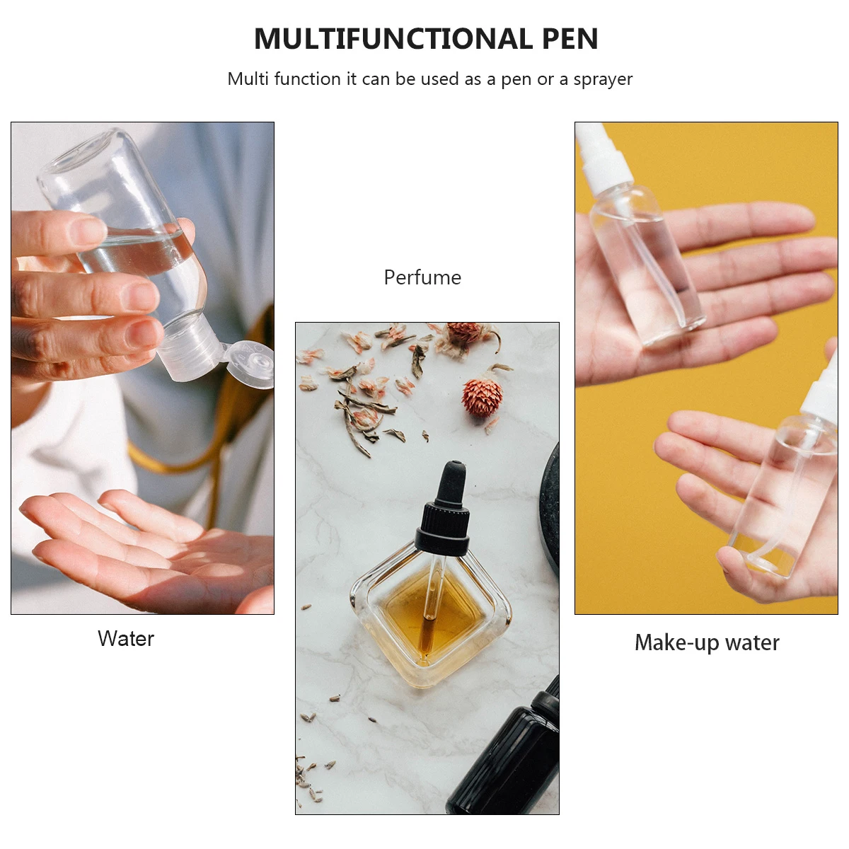 

7 Pcs Gel Pen Spray Sterilizer Lightweight Plastic Writing Pump Sprayer Portable Student Refillable Multifunction