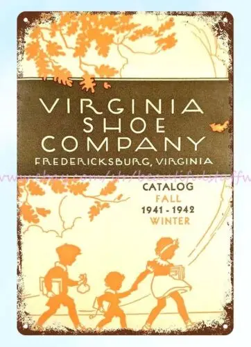 1941 Virginia Shoe Company Catalog Fredericksburg VA metal tin sign bar signs