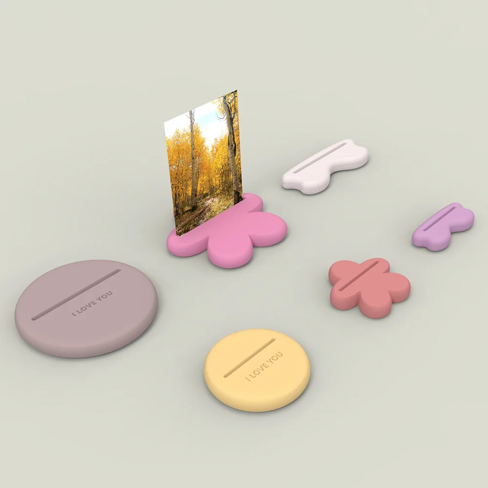 

Silicone Molds For Simple Card Holder,Suitable For Resin, Cement, Plaster, Jesmonite,Photo, Postcard And Card Storage Base Mold