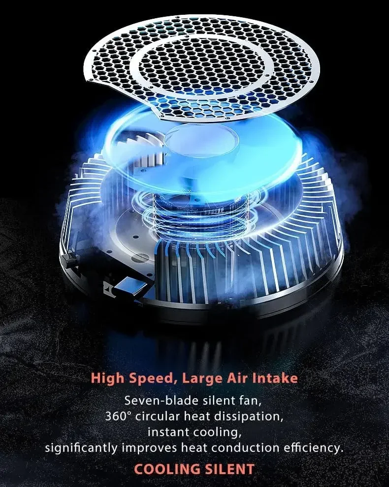 X42 fan phone Magnetic Cooler for Dedicated tablet with Aluminum laptop tablet Stand radiator peltier cooler for iPad iphone Mac image 5