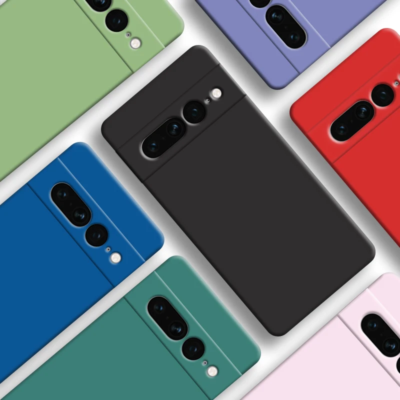

Противоударный бампер из жидкого силикона для Google Pixel 7 Pro, 6,7 дюйма