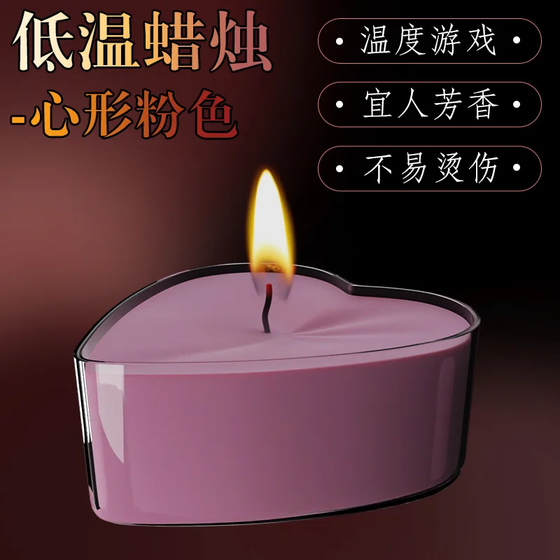 2 candles Low Temperature Candle, Rose scented Candle, Anti-burning, Drop Wax Fun, 42 °  candles.15g/PC Adult Toys Love Box Cand