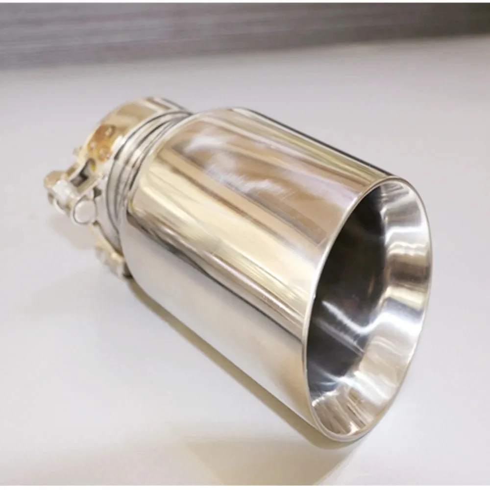 Newest Style Stainless Steel Universal Exhaust System End Pipe+Car Exhaust Tip 1 Piece