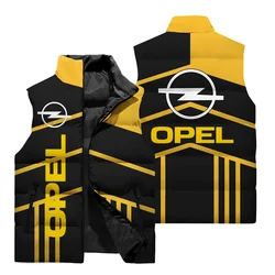 OPEL Printed Pattern Vest Winter Outdoor Sports Sleeveless Jacket Street Fashion New Coldproof Warm Cotton Vest Oversized M-6XL