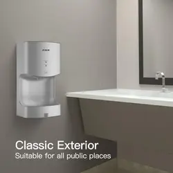 AIKE Automatic Hands Dryer High Speed Bathroom Dryer Wall Mounted White ABS Plastic Cover Hand Drying Machine For Washroom