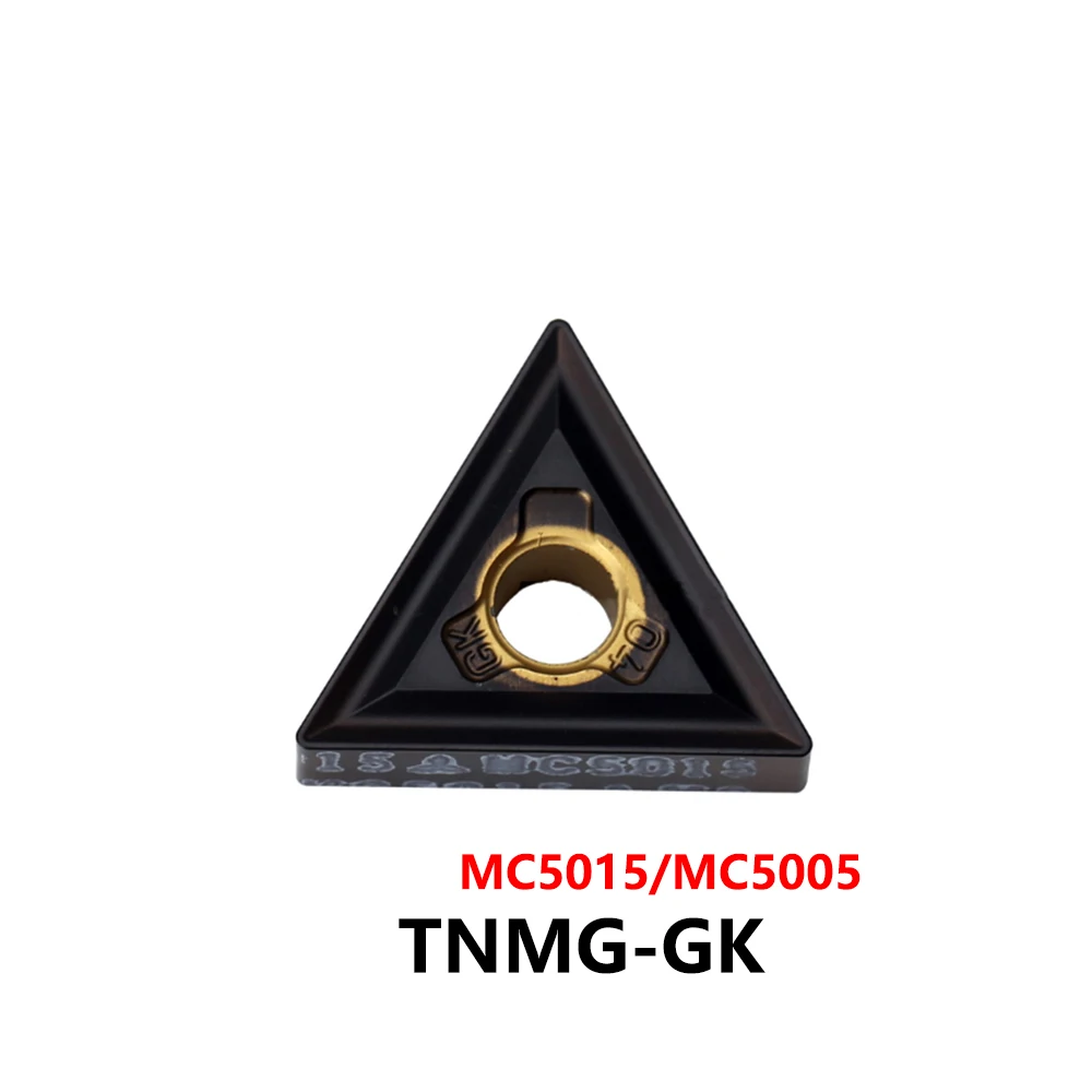 Original TNMG 160404 160408 GK Carbide Inserts TNMG160404-GK TNMG160408-GK MC5015 MC5005 TNMG1604 CNC Lathe Cutter TNMG160404