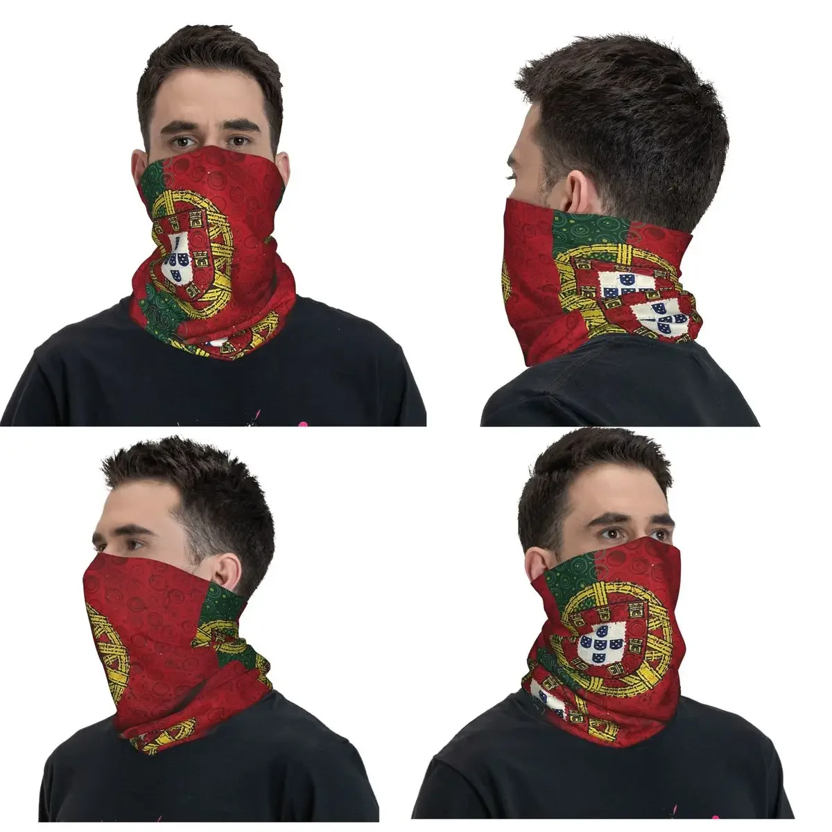 Flag Of Portugal Bandana Neck Cover Printed Face Scarf Multi-use Balaclava Outdoor Sports Unisex Adult Winter