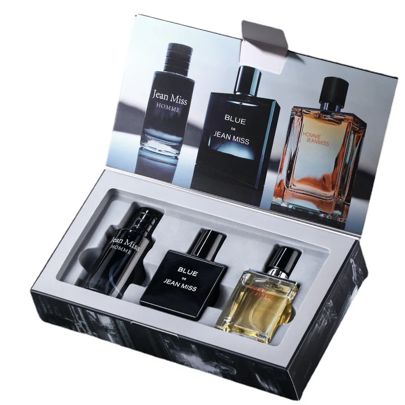 Alta qualidade 90ml perfume masculino hombre caixa de presente 3 pçs conjunto colônias perfume fascinação homem perfumes masculinos duradouro parfum novo