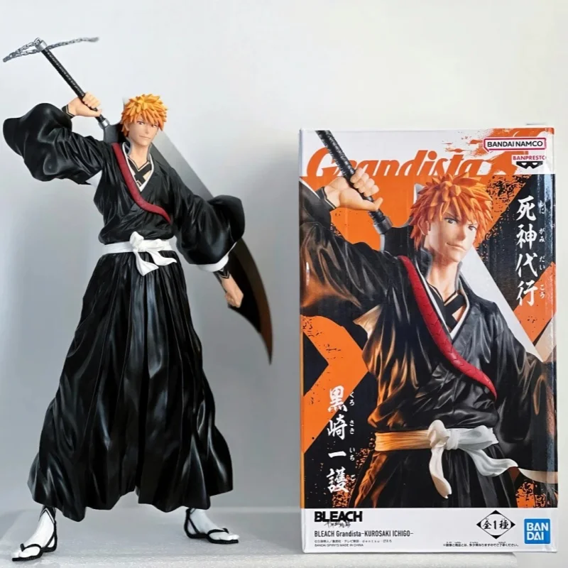 

In Stock Original Bandai Bleach Death Grandista Kurosaki Ichigo Large Collectible Doll Desktop Ornament Toy Birthday Gift