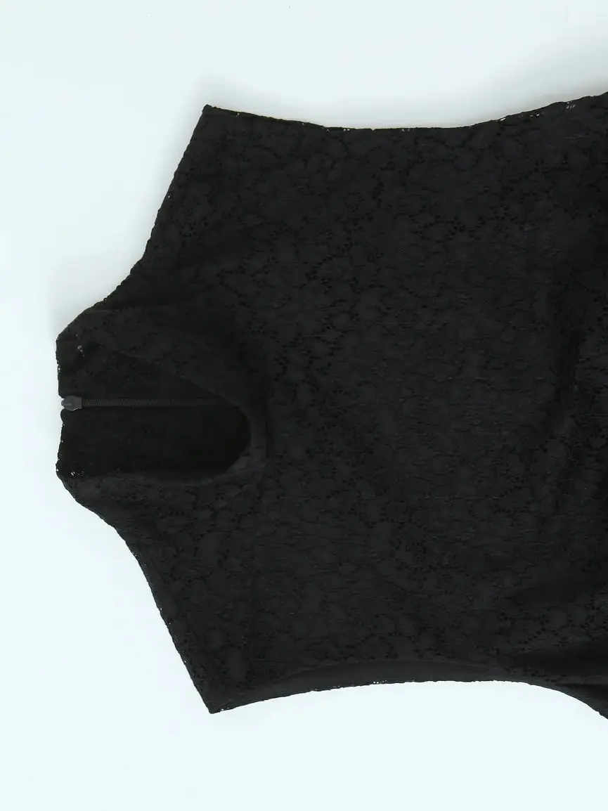 Verão novas roupas femininas estilo europeu e americano moda versátil temperamento em camadas decoração renda vestido curto