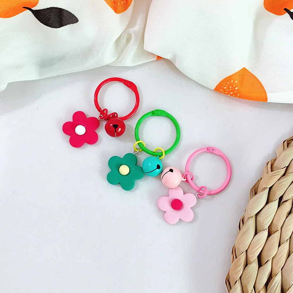 7 Piezas Llavero de Resina con Forma de Macaron y Flor, Anillo Delicado con Diseño de Caramelo para Mujer, Colgante para Bolso, Mochila, San Valentín, Navidad