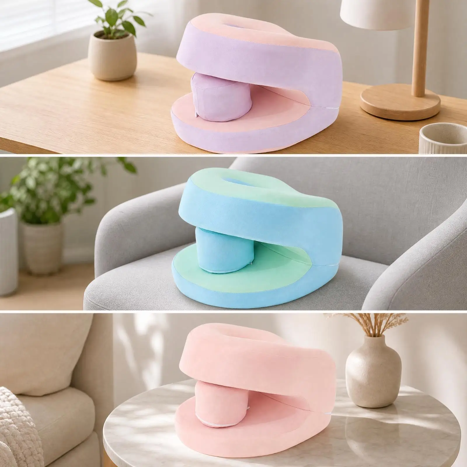 Desk Rest Pillow Cover Office Rest Pillow with Head and Arm Space Supportive Cushion for Adults, Students, Work Breaks