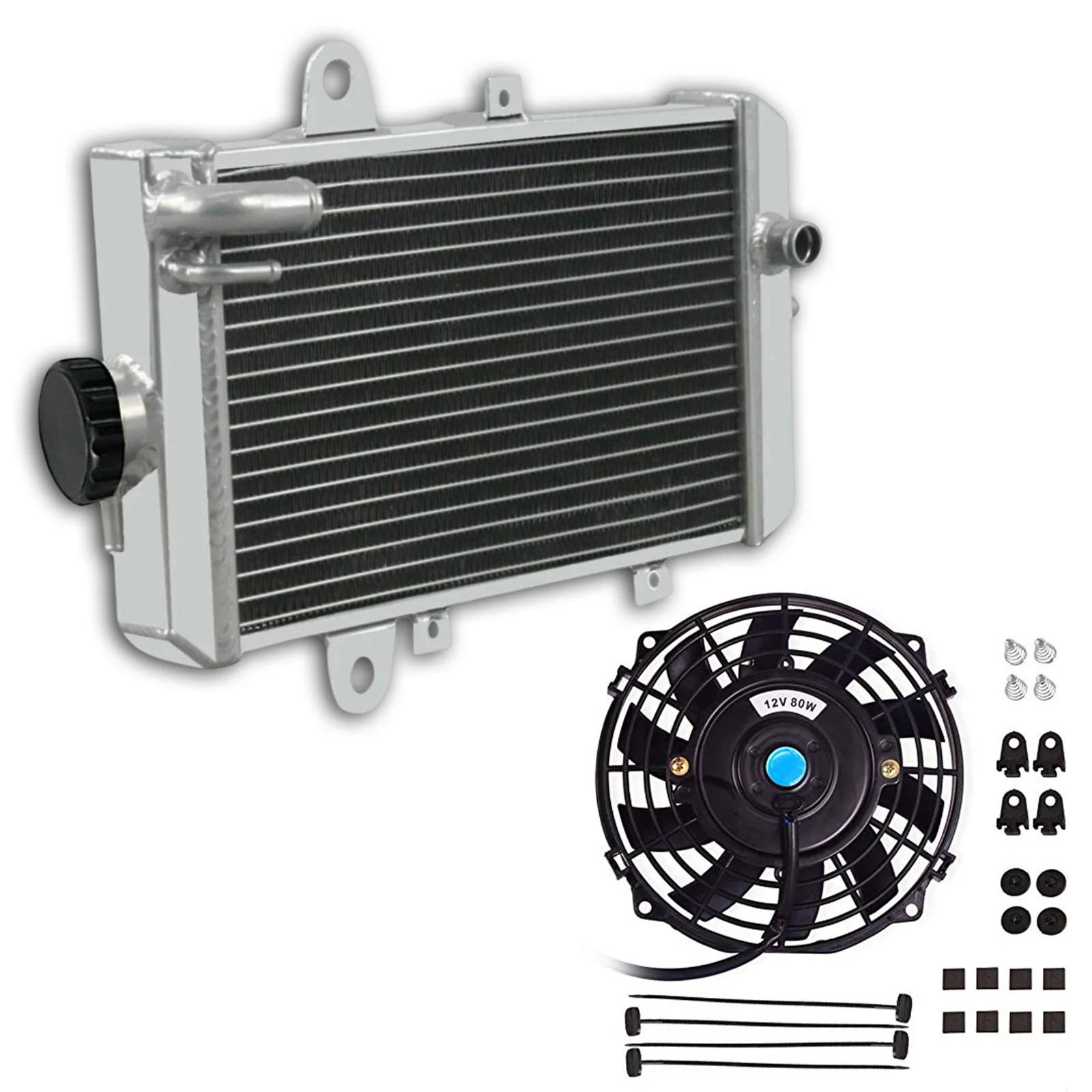 

Aluminum Radiator + Fan For 2013-2020 Yamaha RAPTOR 700 YFM700R YFM 700R 2017 2018 2019 2016 2015 2014
