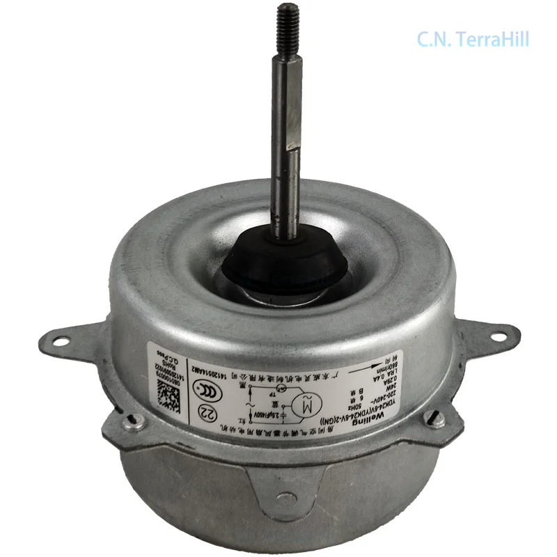 YDK24-6V-2(GN) Single Phase Asynchronous Motor Compatible with Midea Air Conditioner Outdoor Fan Motor YDK24-6V