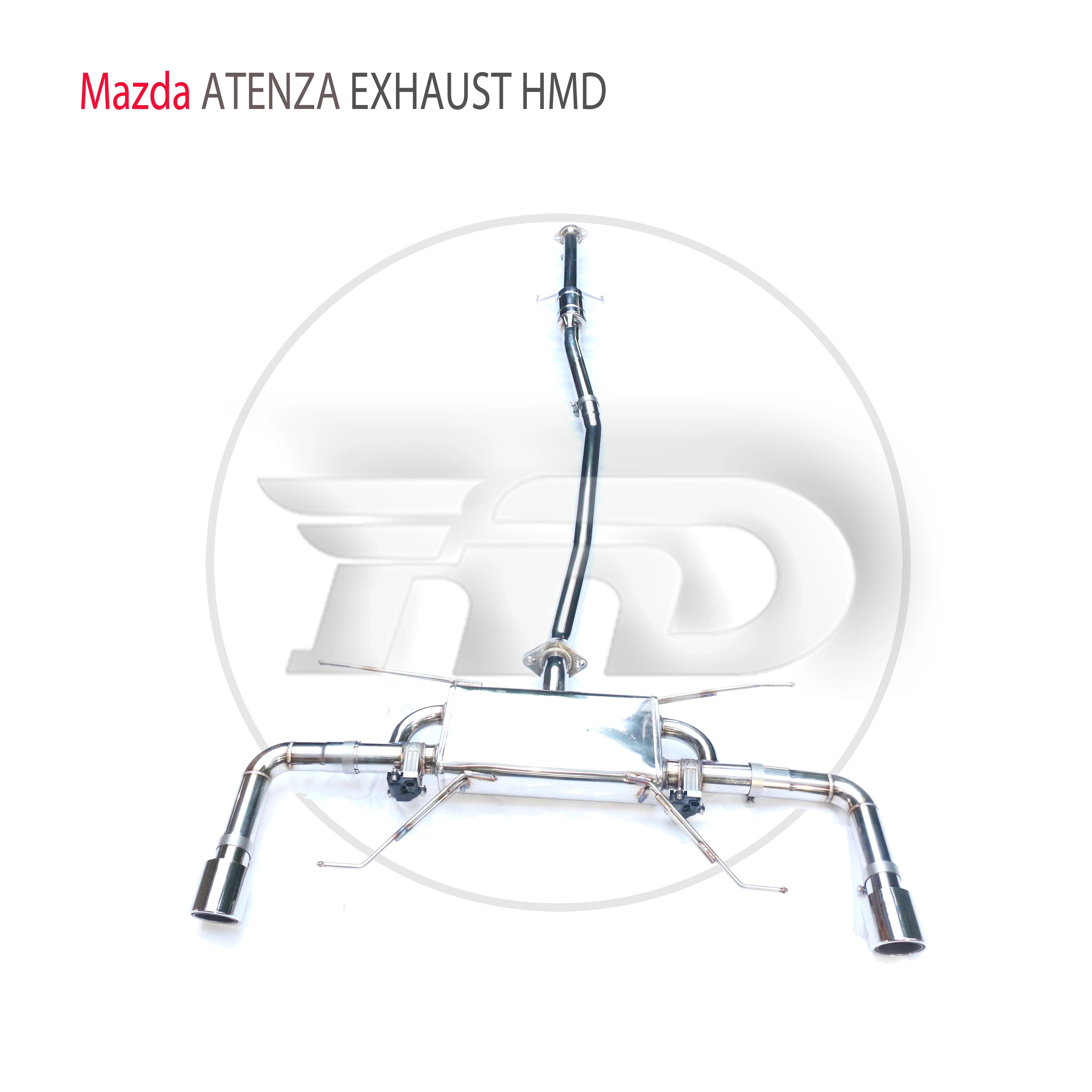 HMD Stainless Steel Exhaust System Performance Catback is Suitable for Mazda 6 ATENZA Car Valve Muffler