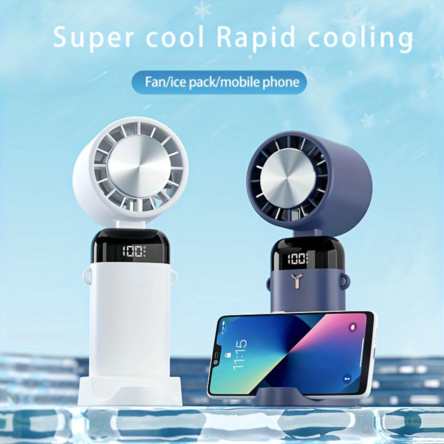 

FOUBEAK is a handheld portable cooling fan that can be worn around the neck. It has three adjustable speeds, considerate cooling