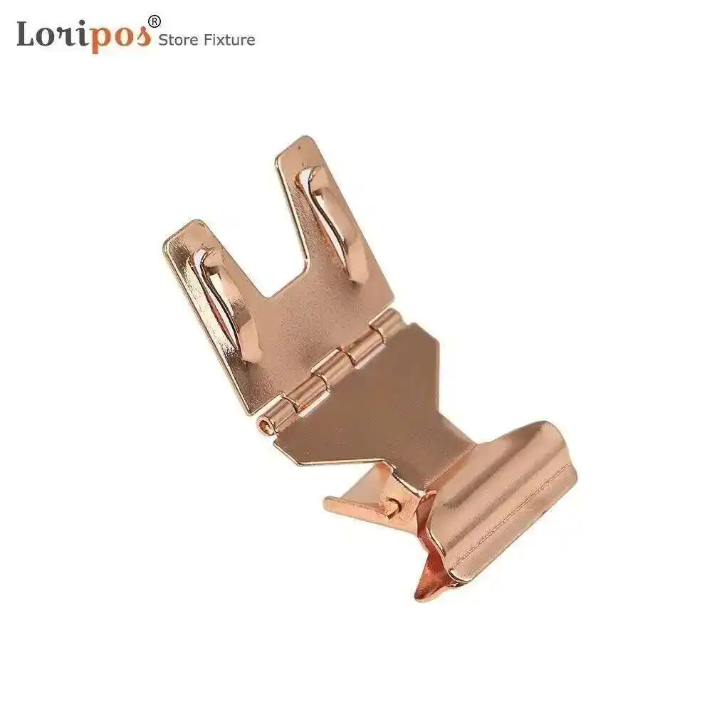 POP Metal Price Label Tag Paper Sign Card Display Clips Holders Stainless Steel Retail Bread Shop Promotions