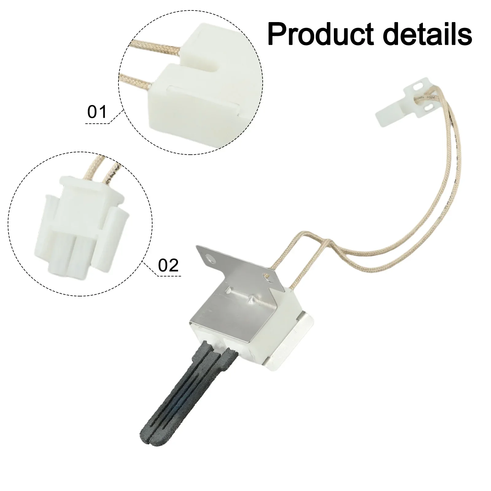 

B1401015 Ignitor IG418 Igniter 1-5 16 Inches Wide Base 5-1 2 Inches Wire For Furnace Replacement Igniter For Furnace