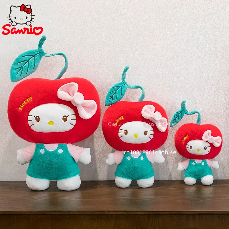 45 cm Sanrio Hello Kitty Cherry Cartoon Anime Pluche Gevulde Pop Leuke Kamer Decoratie Knuffels Kussen Peluche Ornamenten Geschenken