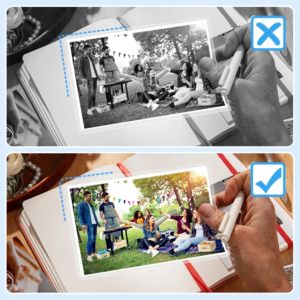 100 ورقة 80Mic فيلم الترقق 3R 4R 5R 3/5/6/بوصة PET EVA فيلم بلاستيكي واضح للصور/الملفات/البطاقة/القيمة