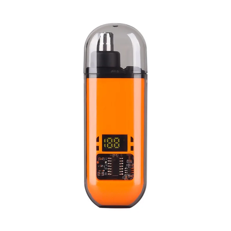 Portable USB Type C Fast Charge Nose & Ear Hair Trimmer Men Precision Cutting Tips Personal Grooming Removal Kit