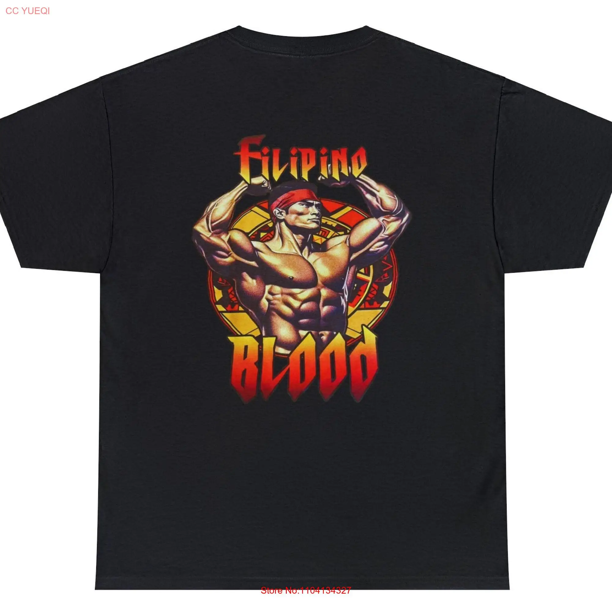 Filipino Strength Blood T Shirt Vintage Design 90s New Print Heavy Cotton long or short sleeves