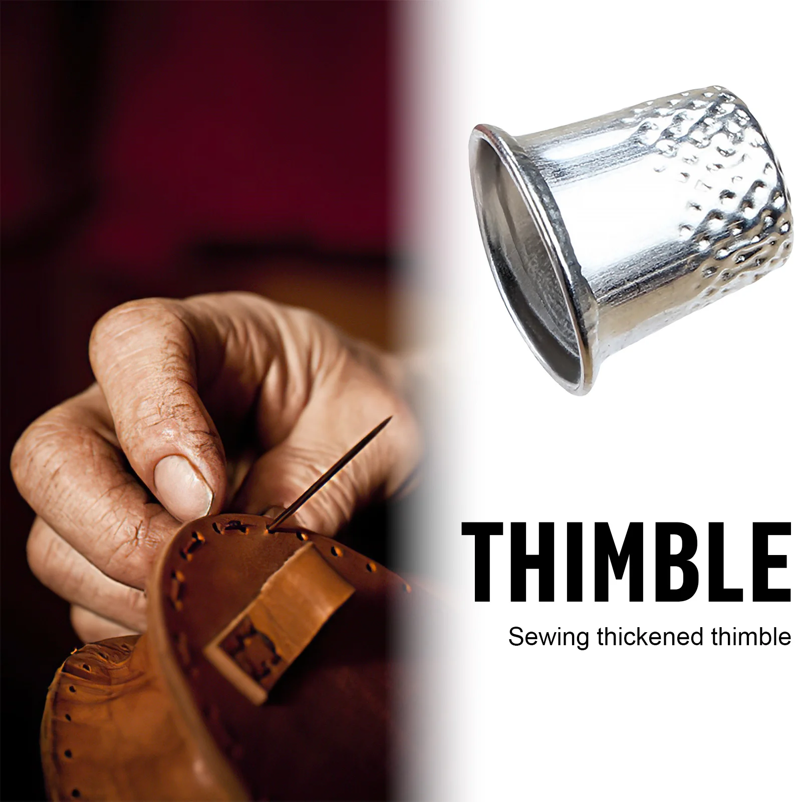 1pcs Copper Thimble for Sewing 1.8cm Diameter Anti-Prick Finger Protection DIY Embroidery Cross Stitch Handmade Craft Tool