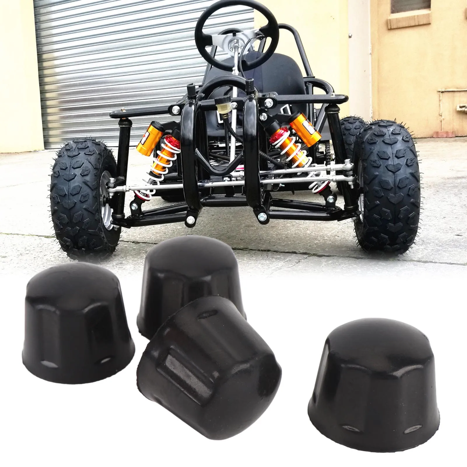 

Rubber Wheel Rim Dust 42mm Rubber Rim Dust Oil Proof for 110cc 125cc 250cc 300cc ATV Quad Go Kart Rim Wheel