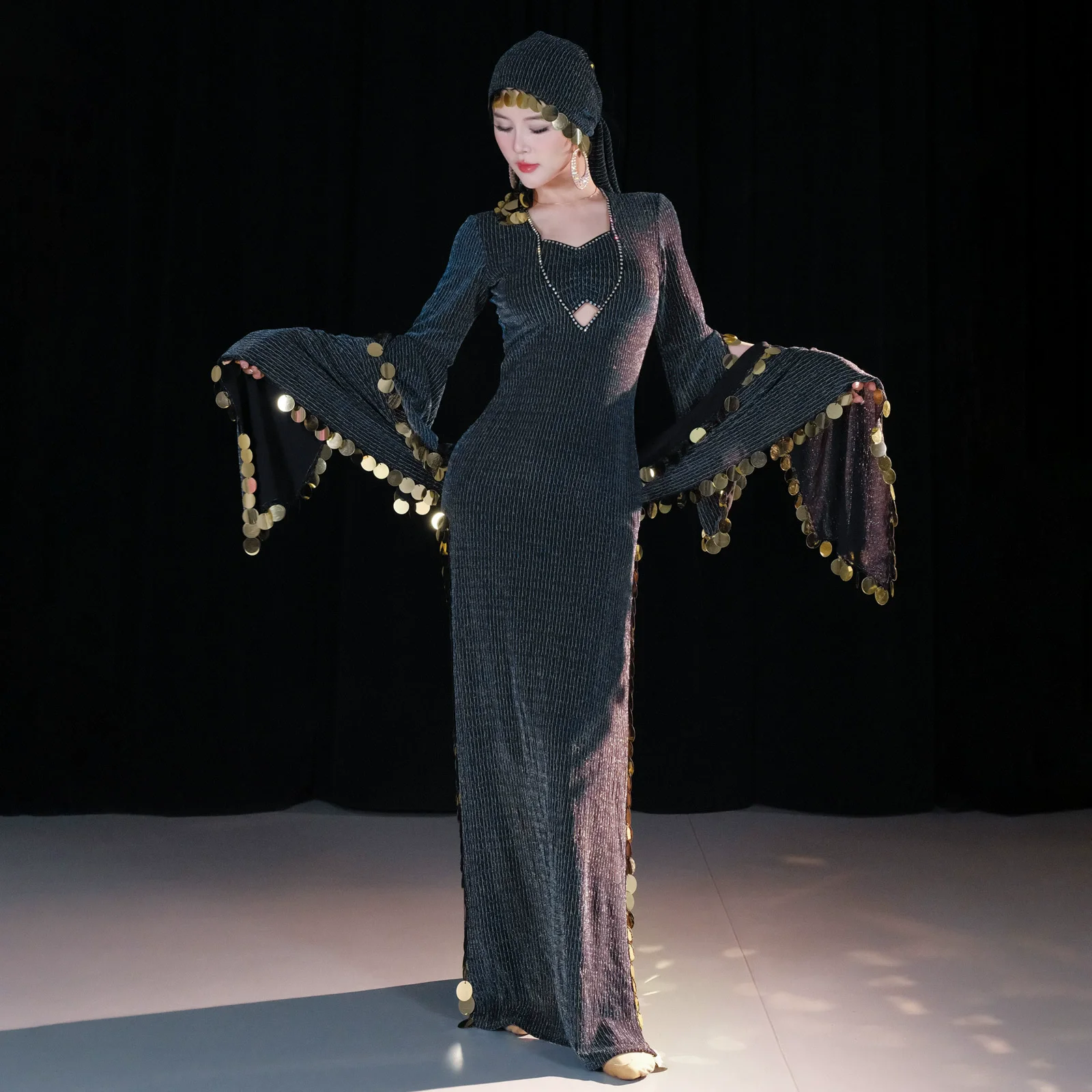 فستان Saidi الجديد لعام 2025 للرقص الشرقي للنساء أزياء الرقص الشرقي ملابس الرقص المنافسة