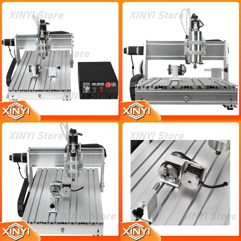 CNC 6040 2.2KW 4axis Router with mach3 Controller Engraving Milling Machine
