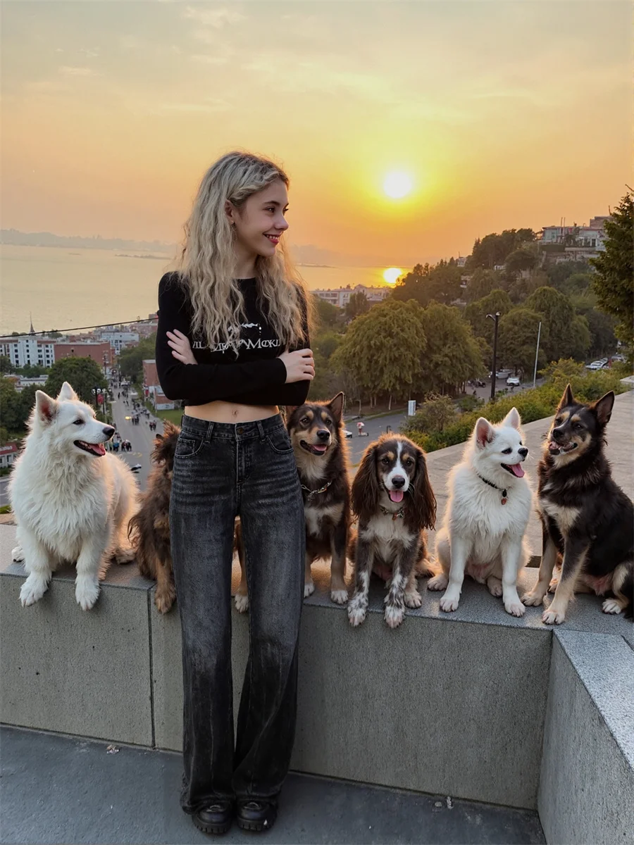 フレアダメージジーンズパンツ女性用デニム女性服リッピング穴あきボーイフレンドグラフィティワイルドヒップスターカジュアルオールマッチ