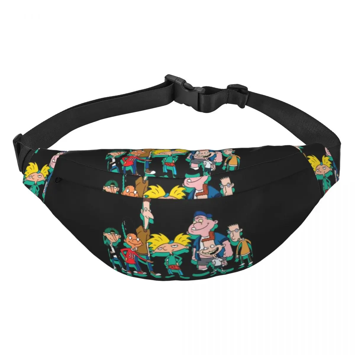 Custom Helga Pataki Cartoon Animated Movies Hey Arnold Fanny Pack Women Men Sling Crossbody Waist Bag for Phone Money Pouch