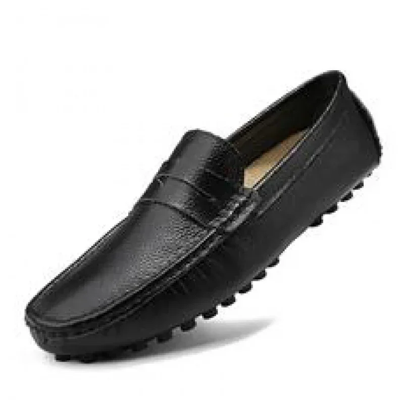 Sapato casual de couro genuíno masculino, couro macio e mocassins veludo, novo para primavera e outono