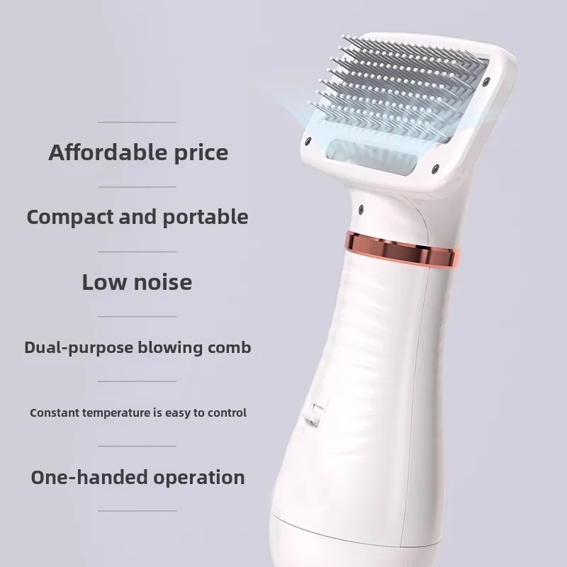 Pet Hair Dryer for Dogs Cats Bath Grooming Blow-dry Pets Products Accessories Low Noise Both Blow Comb Constant Temperature