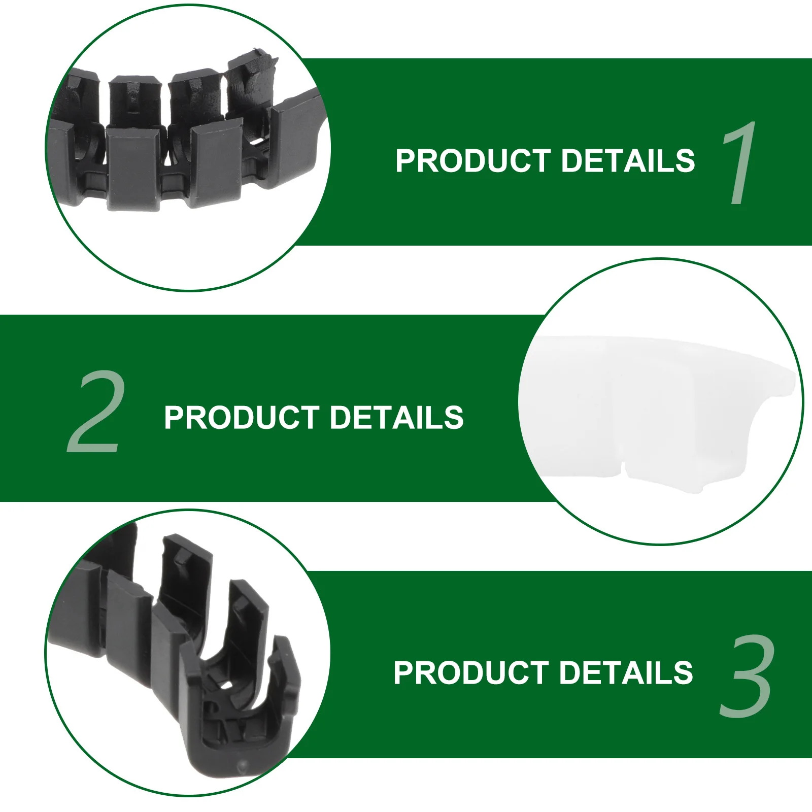 

1 set Plant Bending Clips White 50 Black 50 Gardening Tomato Fixing Clamp Support Practical Long Term Use Great Gift