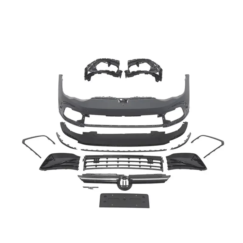 

KSEEK Auto Front Bumper Assy Body Kit for VW 8 Pro R-line Upgrade to R Line