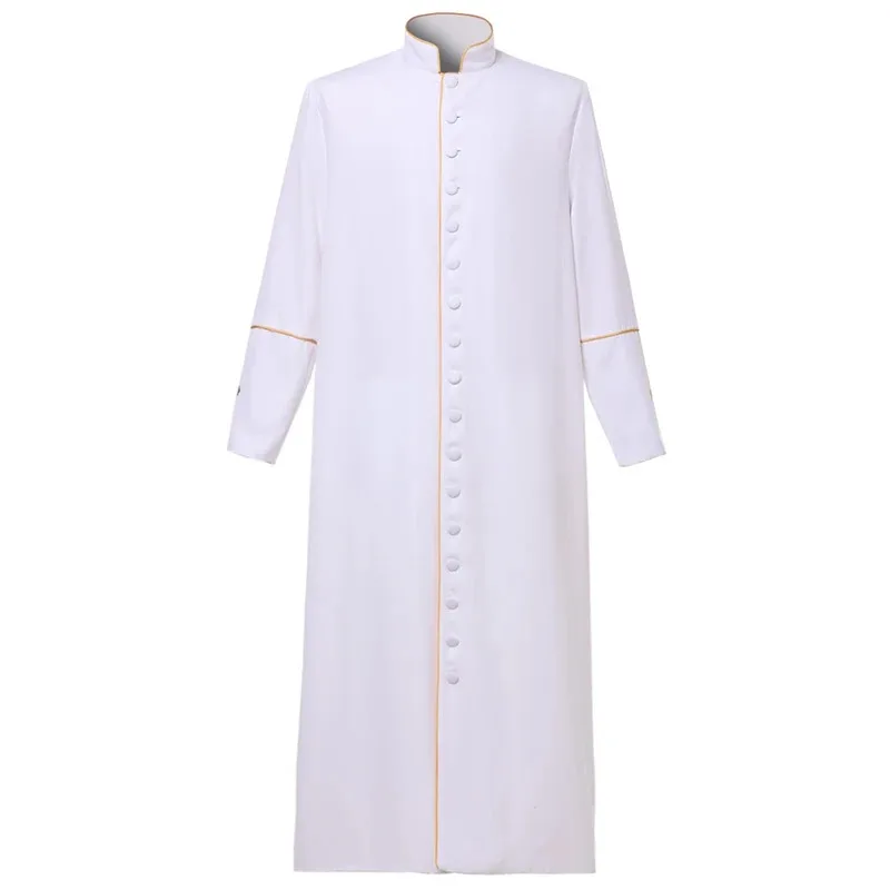 Túnica de sacerdote, vestimenta de iglesia ortodoxa para hombres, clérigo católico, sotana negra, ropa d55d7d