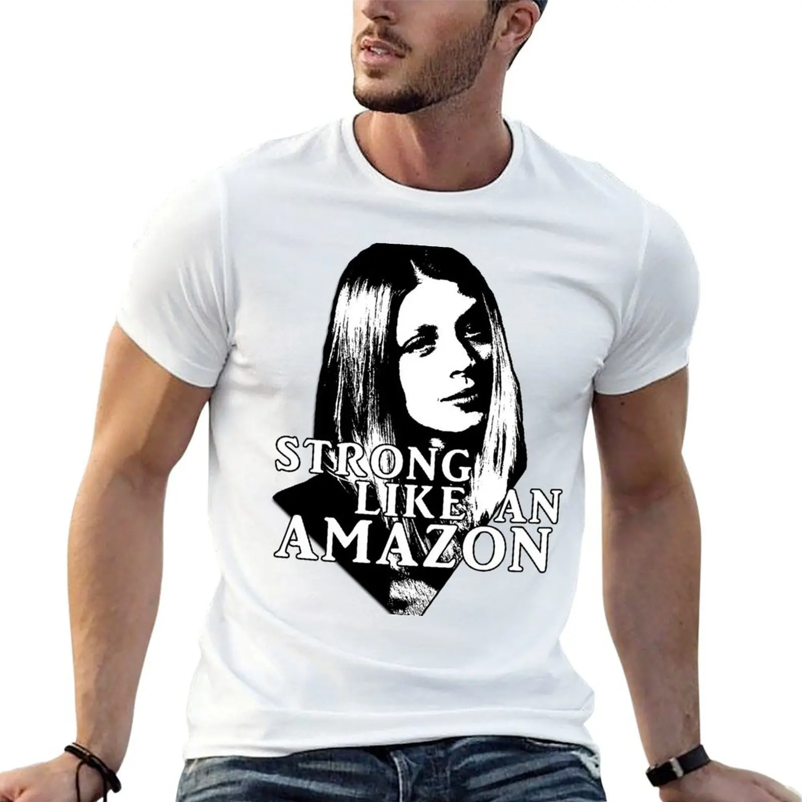TARA MACLAY: Strong Like An Amazon T-Shirt t shirts for man graphic tees man t shirt luxury T-Shirt