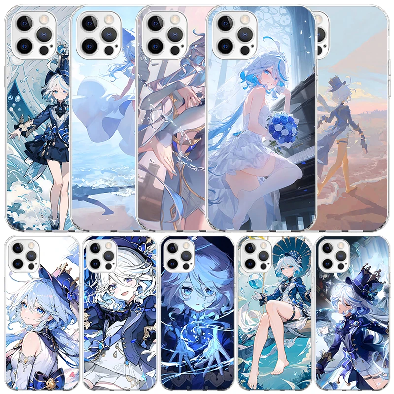 Phone Cases That Fit Iphone 16E - Cute Furina Genshin Impact Soft Cover