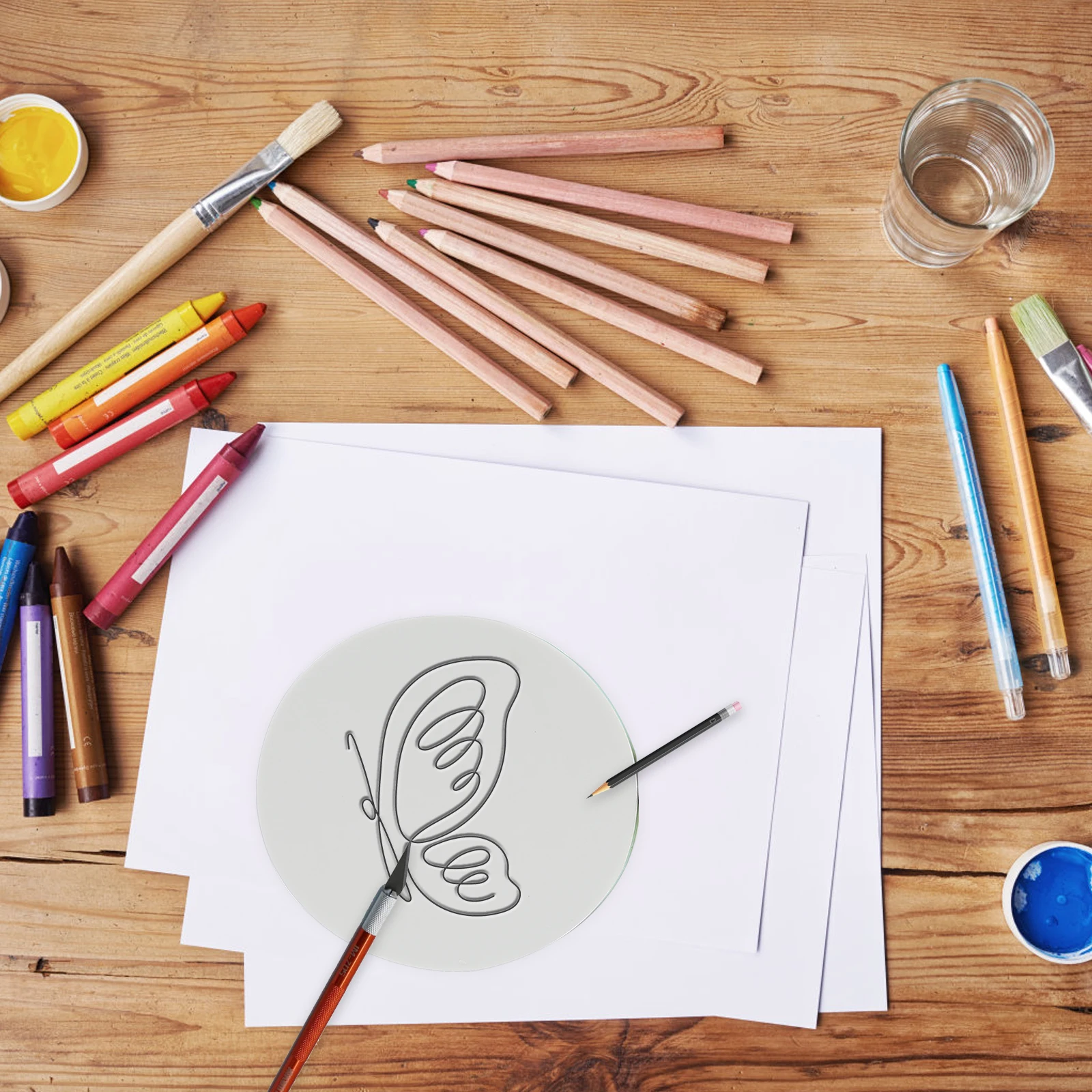 5pcs Rubber Carving Blocks Smooth Edged DIY H made Material Lightweight Portable Storage Rubber Stamp Accessories