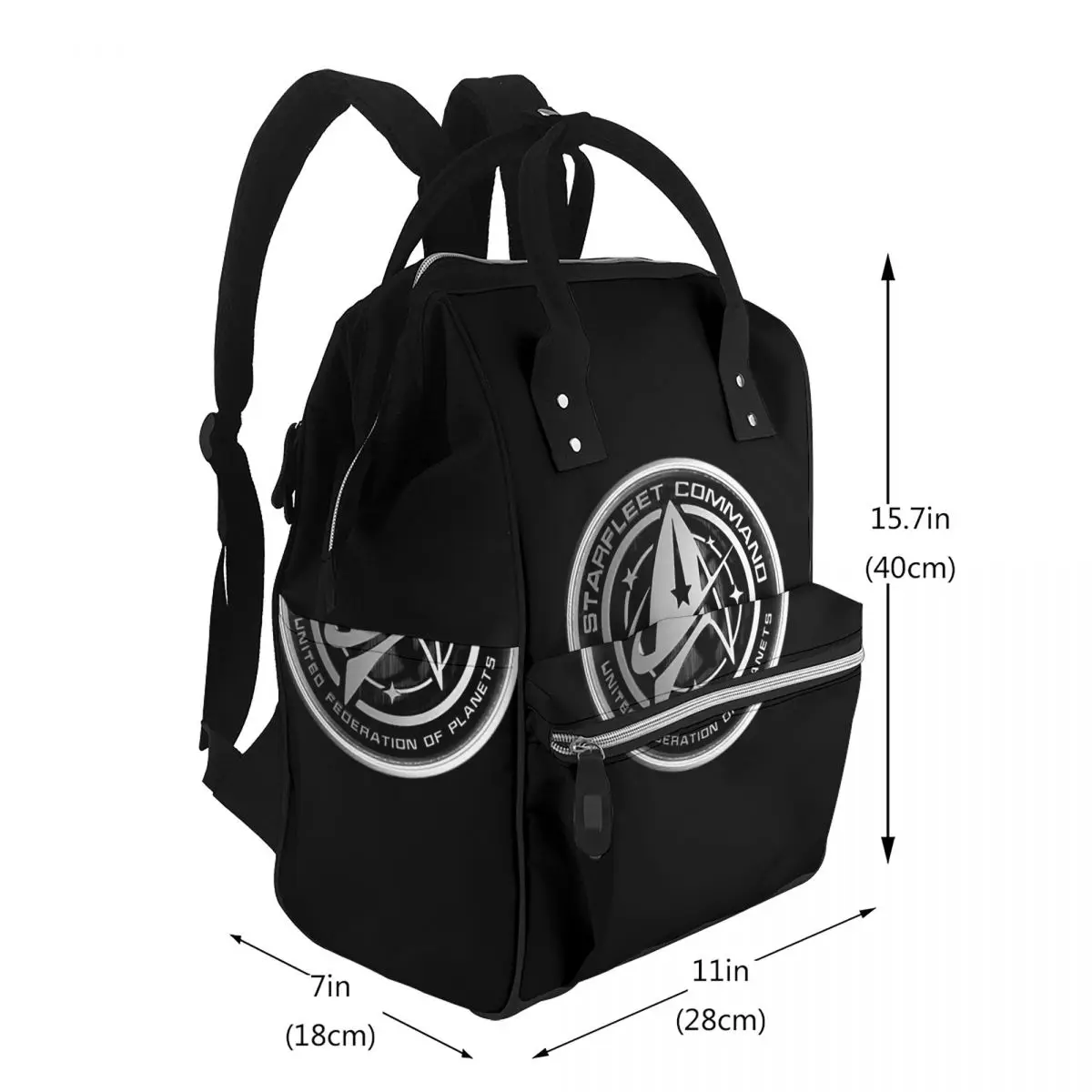 Star Treks Science Fiction TV Series Student Backpack School Bag Hiking Travel Daypack for Men Women Bookbag Shoulder Bags