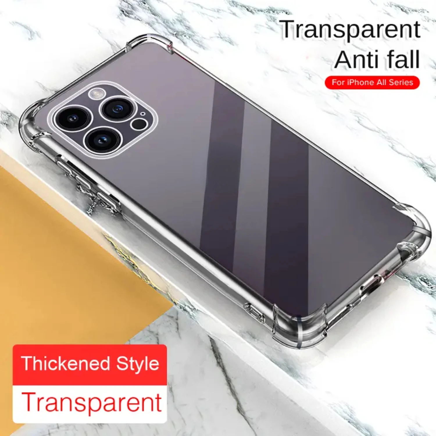 Transparent Invisible Airbag Anti-fall Protective Case For IPhone Series