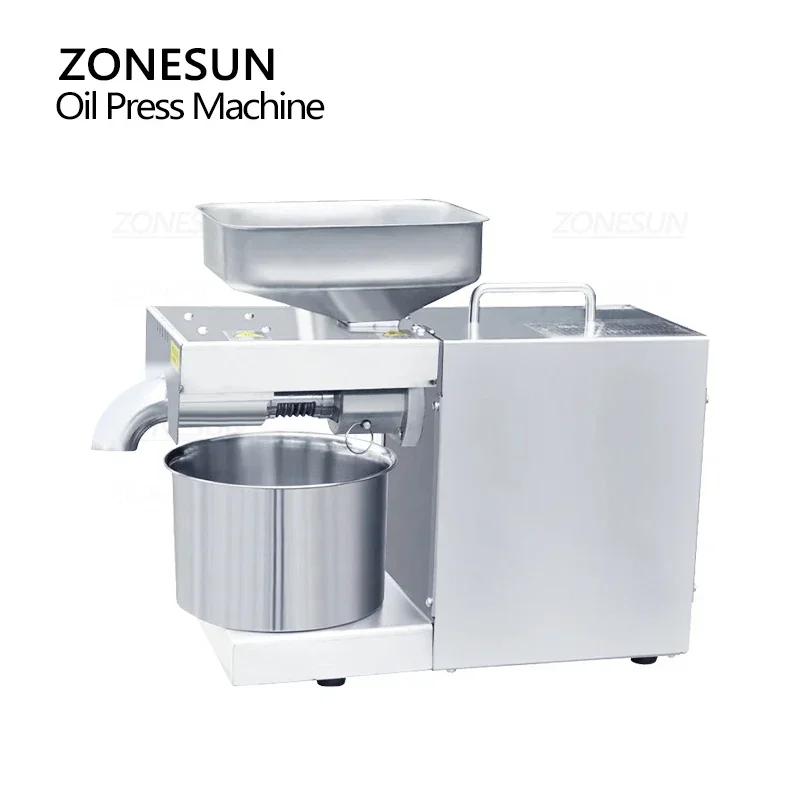 ZONESUN ZS-ZY22A Macchina automatica per la pressatura dell'olio Arachidi Oliva Sesamo Mais Semi di mandorle Estrattore Apparecchio da cucina Utensile domestico