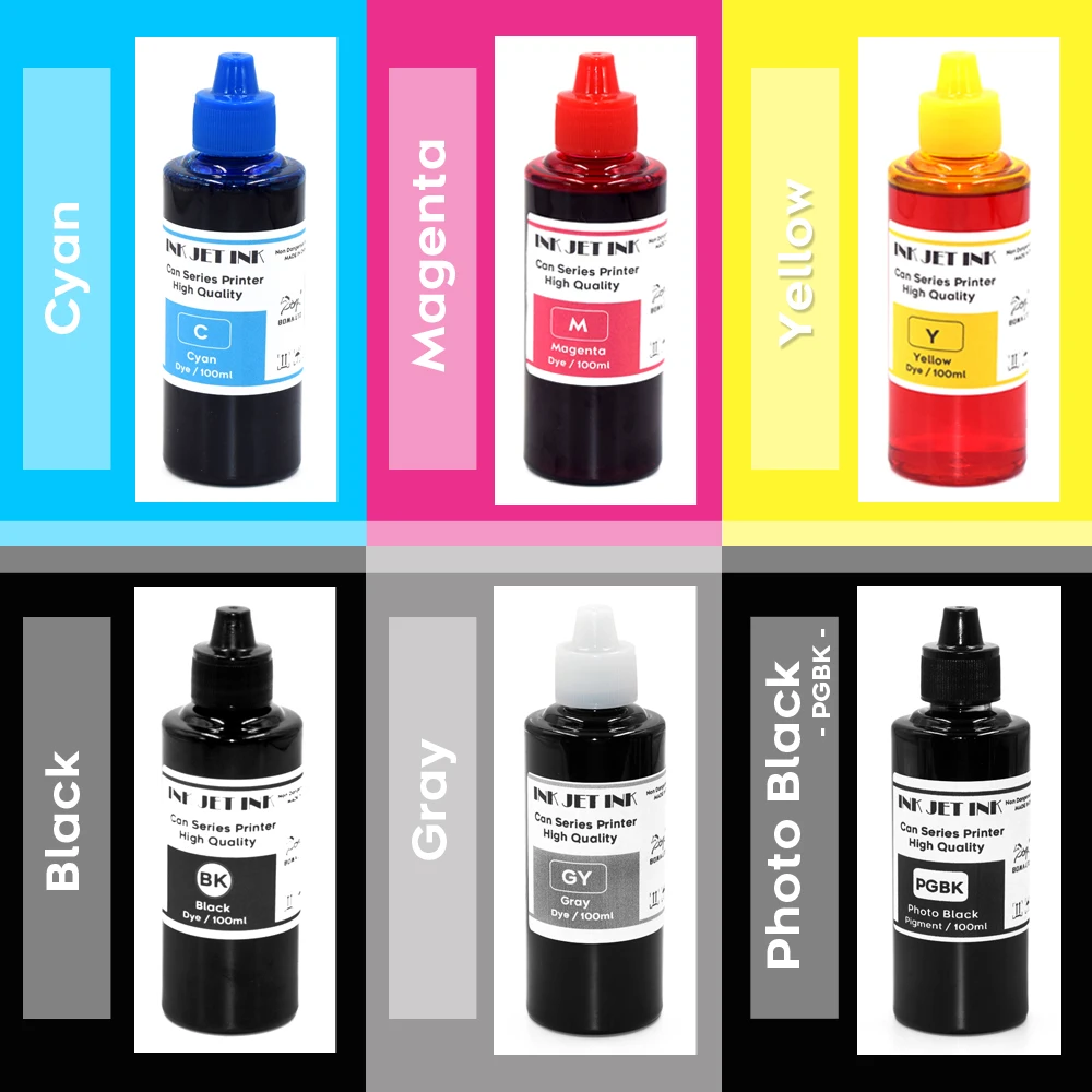 PGI-150 CLI-151 Pigment Ink and Dye Ink for Canon MG5410 MG5510 MG5610 MG6410 MG6610 IP7210 MX721 Ix6810 Printers Ink Cartridge view 2