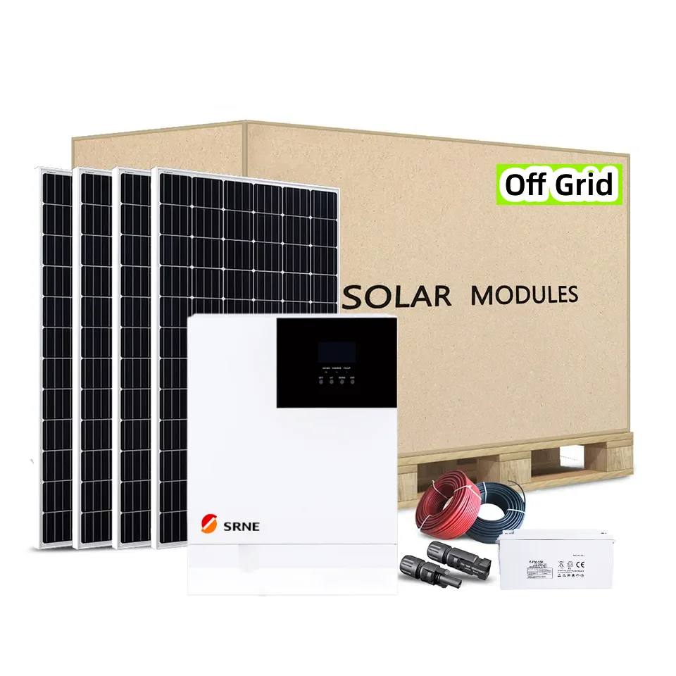 Complete Kit Off Grid Tied 1KW 3KW 5kKW 8KW 10KW Full Set Home Use Solar Power Energy Storage System for Home