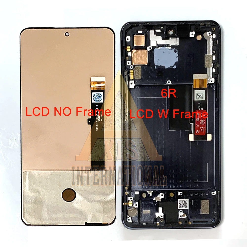 Original Amoled For ZTE nubia Red Magic 6 6 Pro 6Lite LCD Display Screen Touch Panel Digitizer For Red Magic 6S 6S Pro 6R Frame