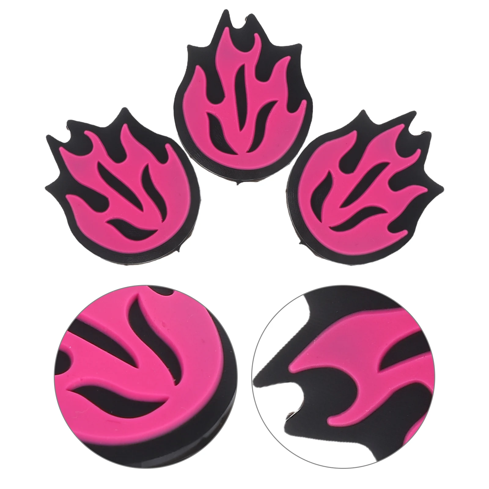 

6Pcs Silicone Tennis Racket Dampener with Flame Pattern Vibration Stopper Shock Absorber for String Damping Anti Vibration Use