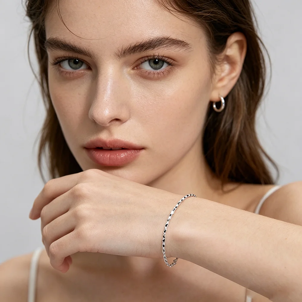 La Monada Classic Silver Bracelet 925 Women Jewelry Special Chain Fashion Minimalist Sterling Silver Bracelets For Women Trendy